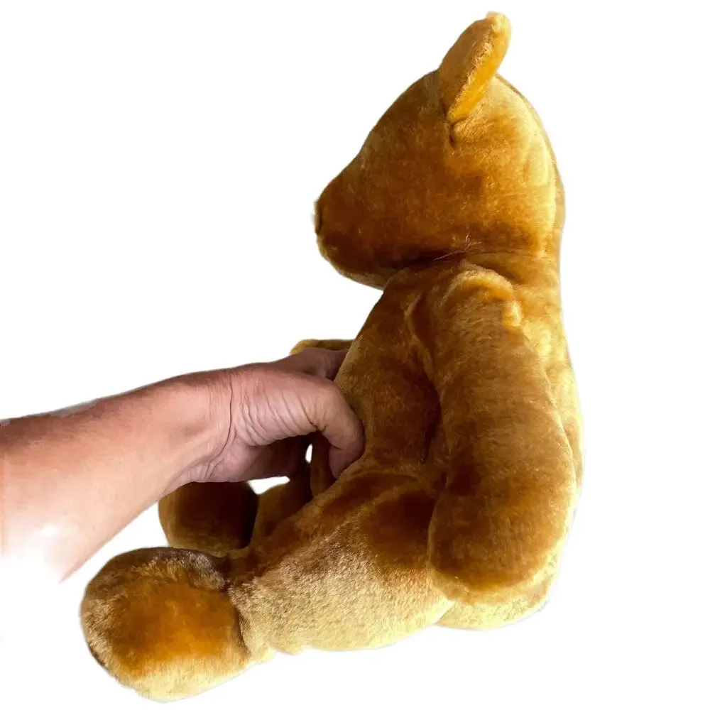 Pawsenclaws Teddy Bear Plush Stuffed Animal Toy Zipper Back Stitched Nose READ